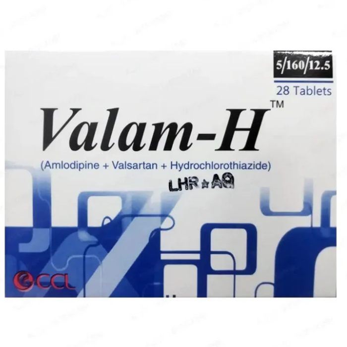 Valam H 5mg/160mg/12.5mg Tablets (28s)