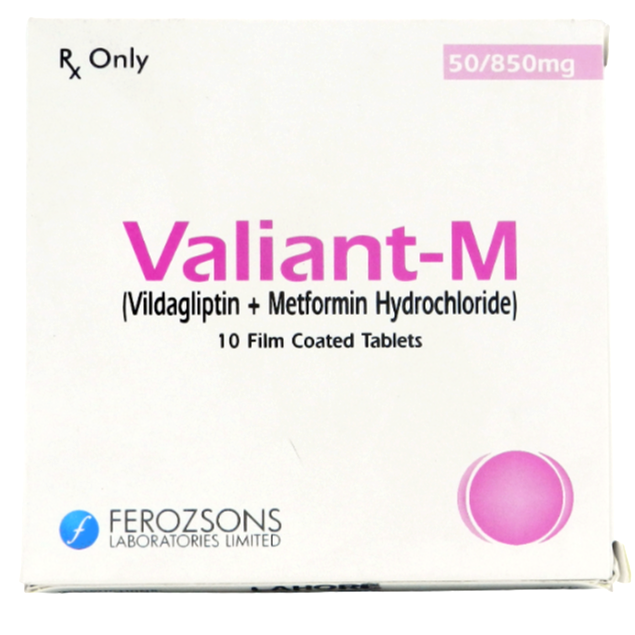 Valiant M 50mg/850mg Tablets (10s)