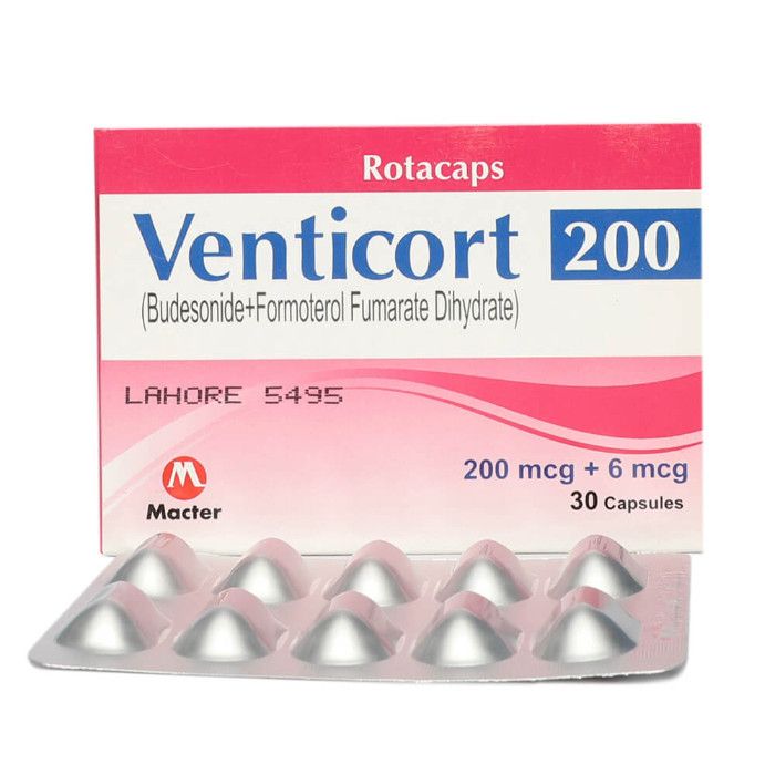Venticort 200mcg/6mcg Rotacaps (30s)