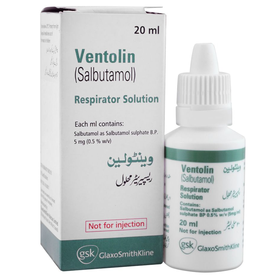 Ventolin 5mg Respirator Solution 20ml