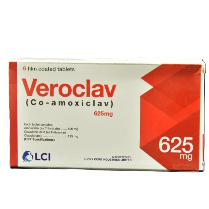 Veroclav 625mg Tablets (6s)