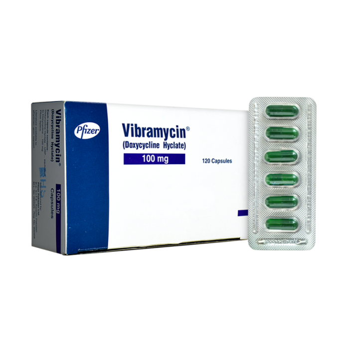 Vibramycin 100mg Capsules