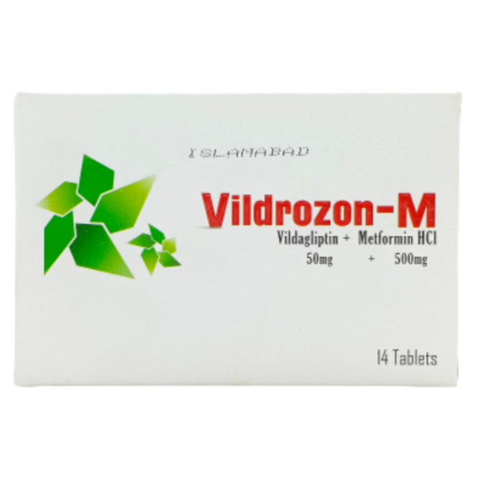 Vildrozon M 50mg/500mg Tablets (14s)
