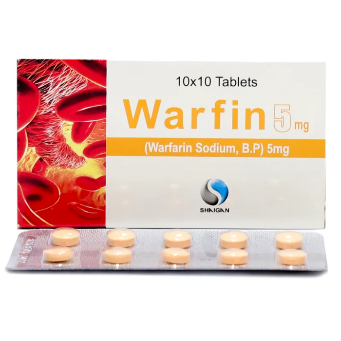 Warfin 5mg Tablets (100s)
