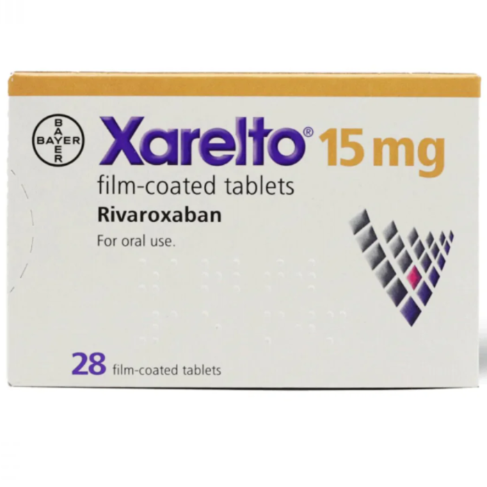 Xarelto 15mg Tablets (14s)