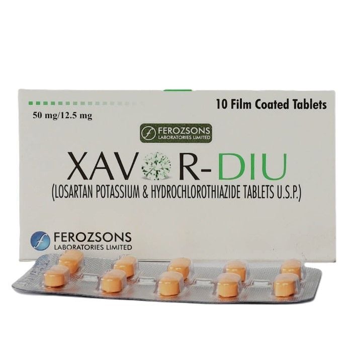 Xavor Diu 50mg/12.5mg Tablets (10s)