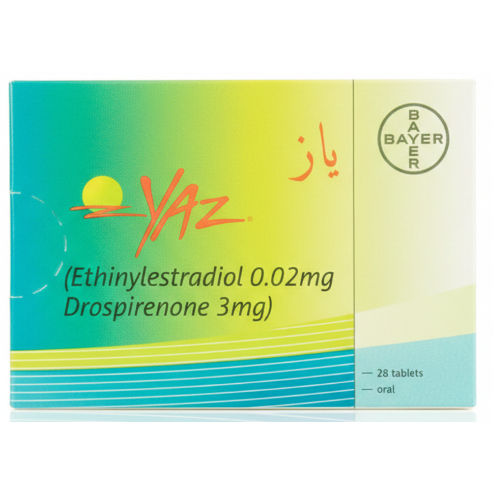 Yaz 24 Plus 0.02mg/3mg Tablets (28s)