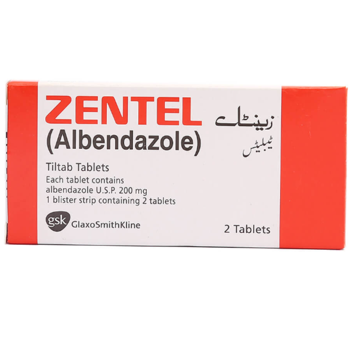 Zentel 200mg Tablets (2s)