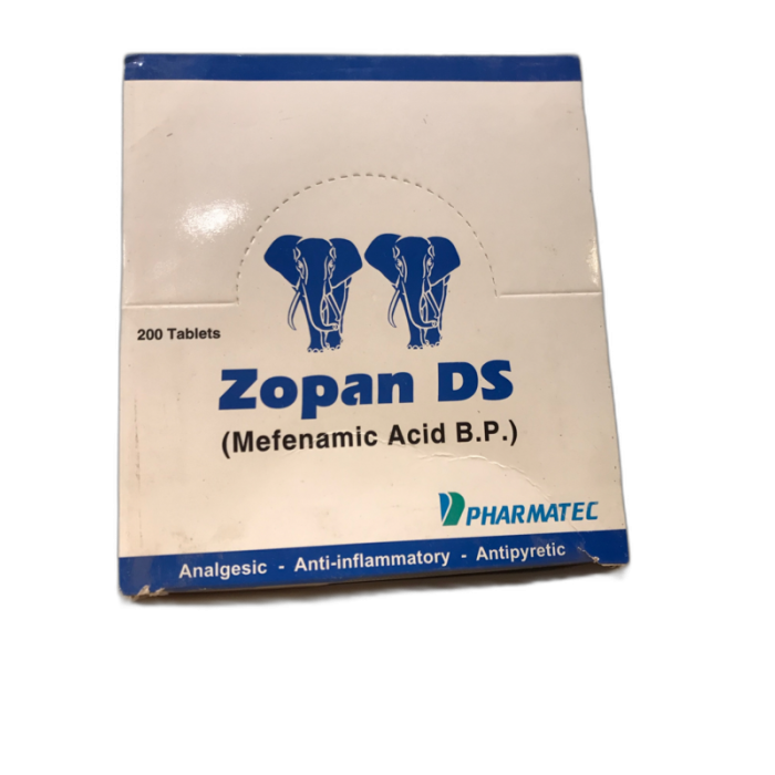 Zopan Ds 500mg Tablets.