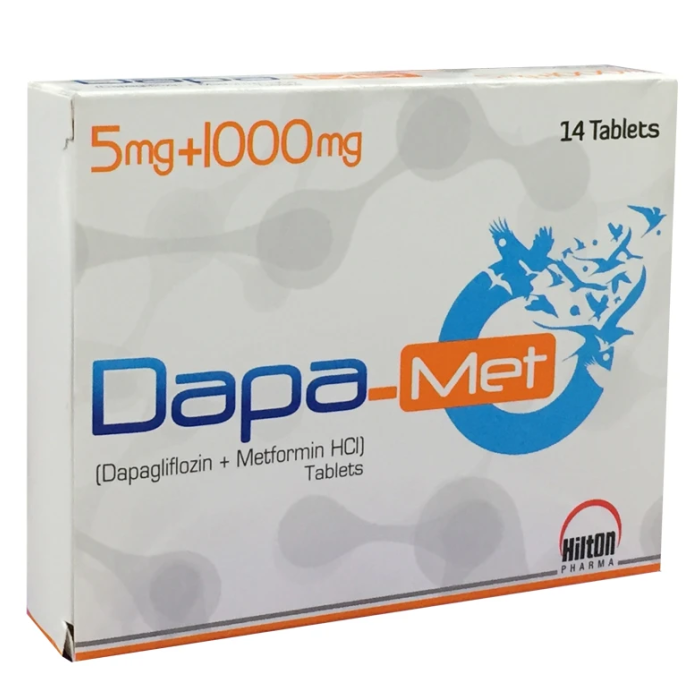 Dapa Met 5mg 1000mg Tablets