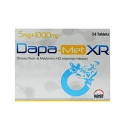 Dapa Met Xr 5mg 1000mg Tablets