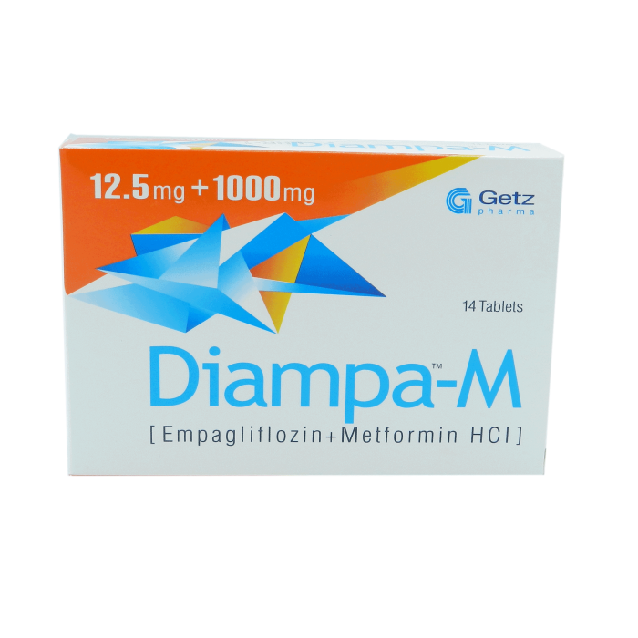 Diampa M 12.5mg 1000mg Tablets