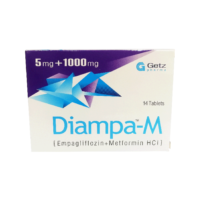 Diampa M 5mg 1000mg Tablets