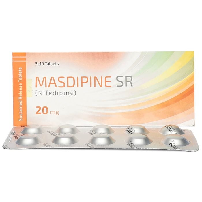 Masdipine Sr 20mg Tablets