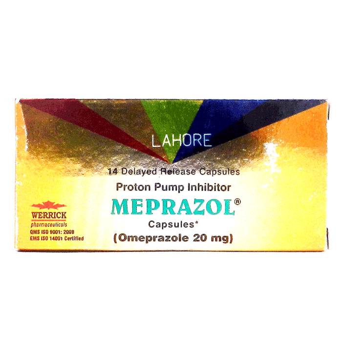 Meprazol 20mg Capsules