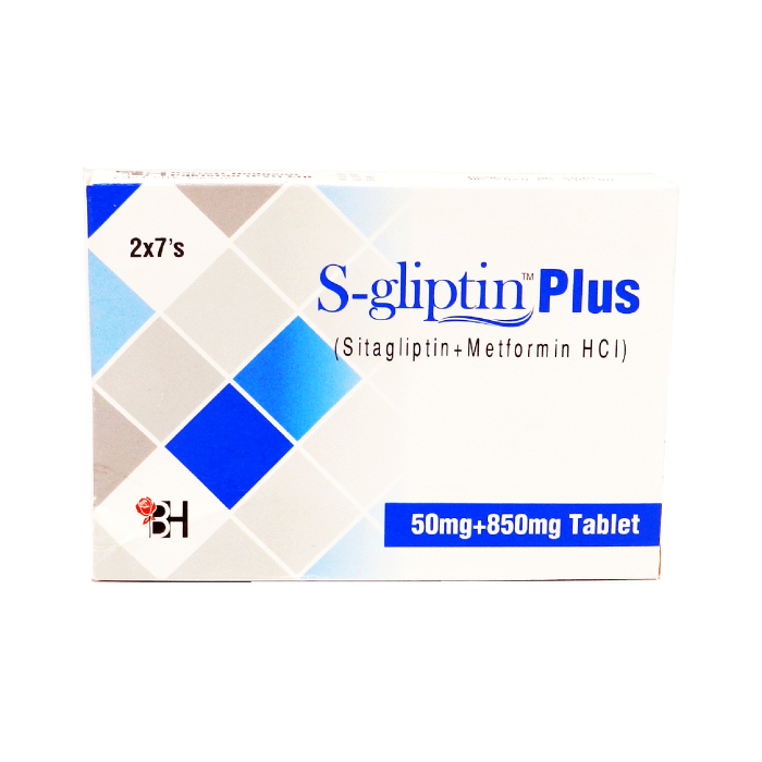 S Gliptin Plus 50mg 850mg Tablets 14s