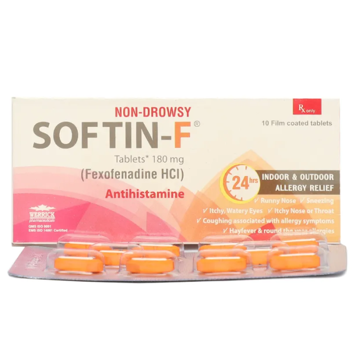 Softin F 180mg Tablets