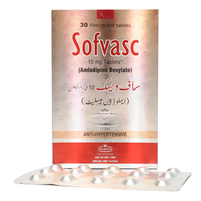 Sofvasc 10mg Tablets.