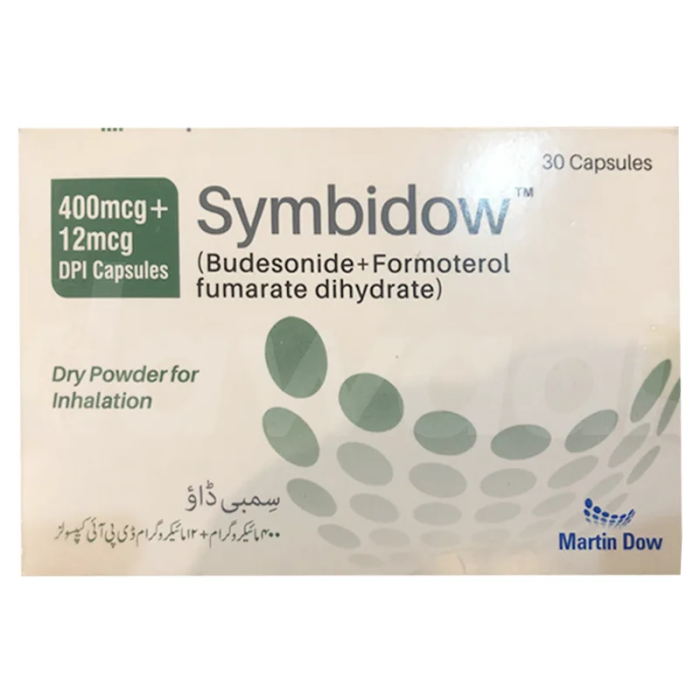 Symbidow 400mcg 12mcg Capsules 30s