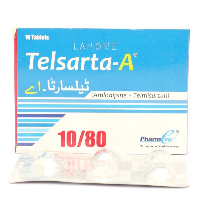 Telsarta A 10 80mg Tablets